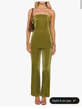 Women’s 2 Piece Wide Leg Pant Set Size Small
